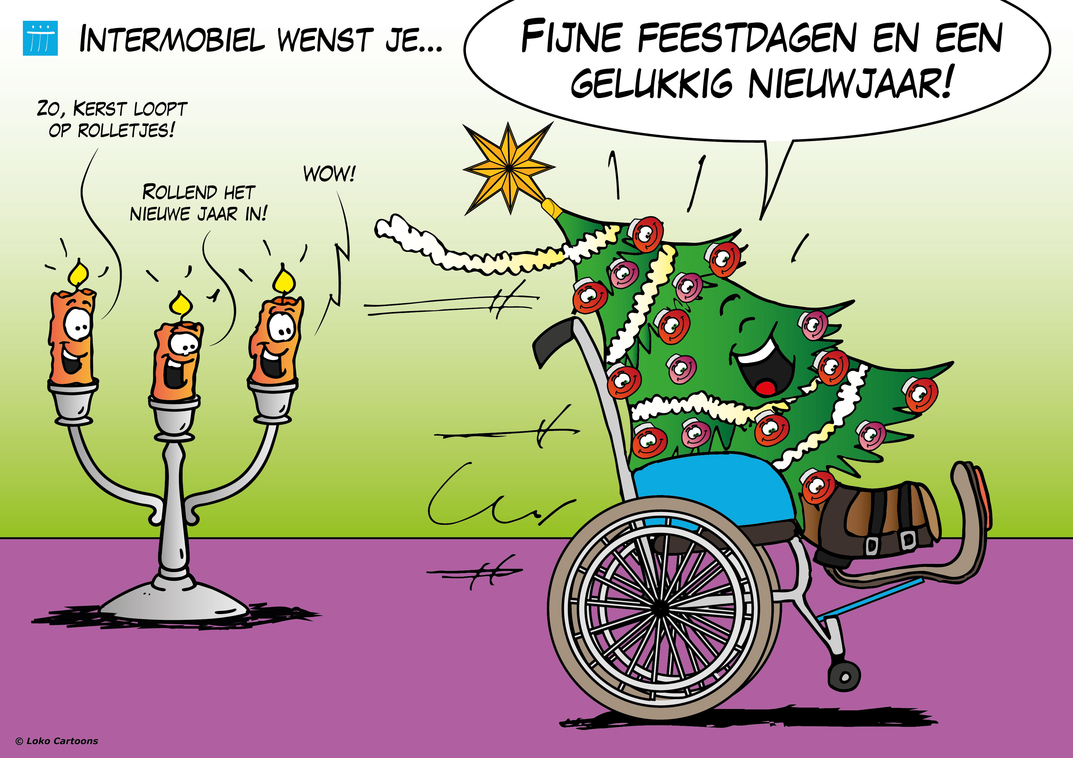 Kerstkaart Stichting Intermobiel 2024